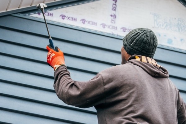 Siding repair work by Graves Brothers